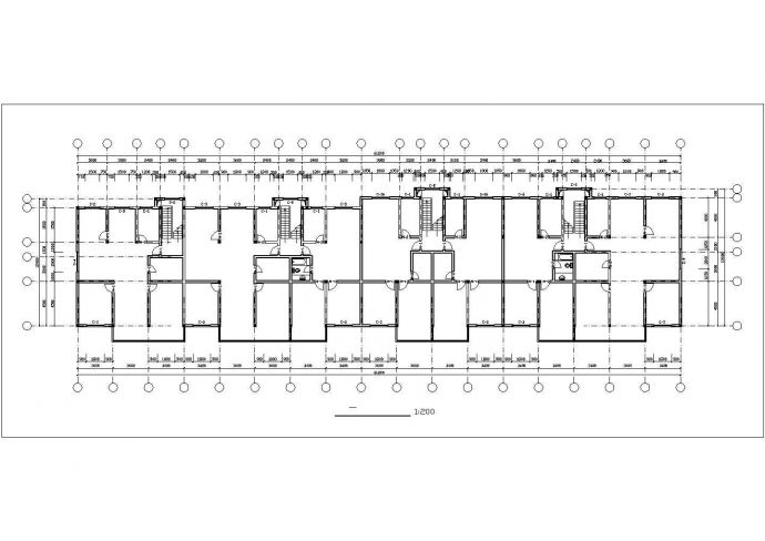 某地小型常见的7层住宅建筑设计方案图_图1