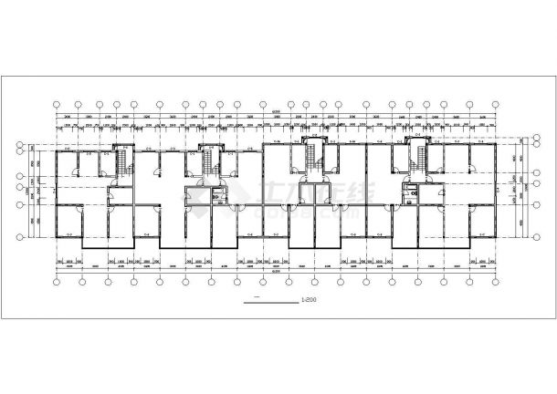 某地常见的小型7层住宅建筑设计方案图-图一