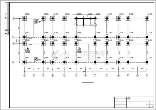 某地多层框架住宅结构设计图纸（含设计说明）-图二