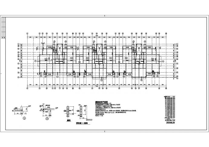 某16层框架剪力墙住宅结构设计图_图1