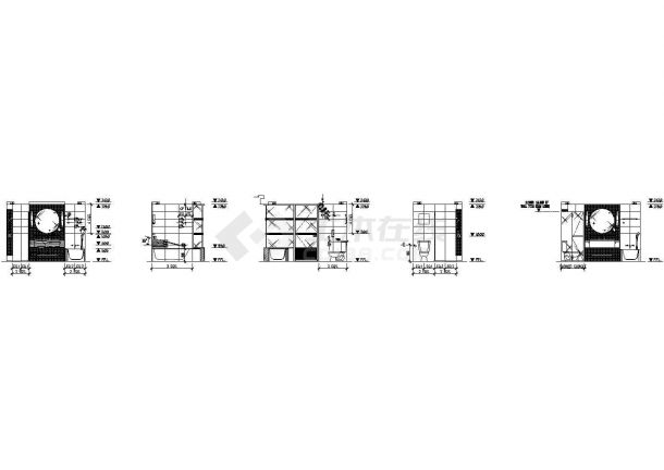 HBA-万豪酒店客房装修设计图，共11张图纸-图一