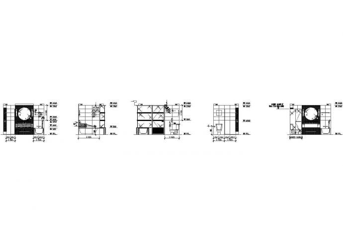 HBA-万豪酒店客房装修设计图，共11张图纸_图1