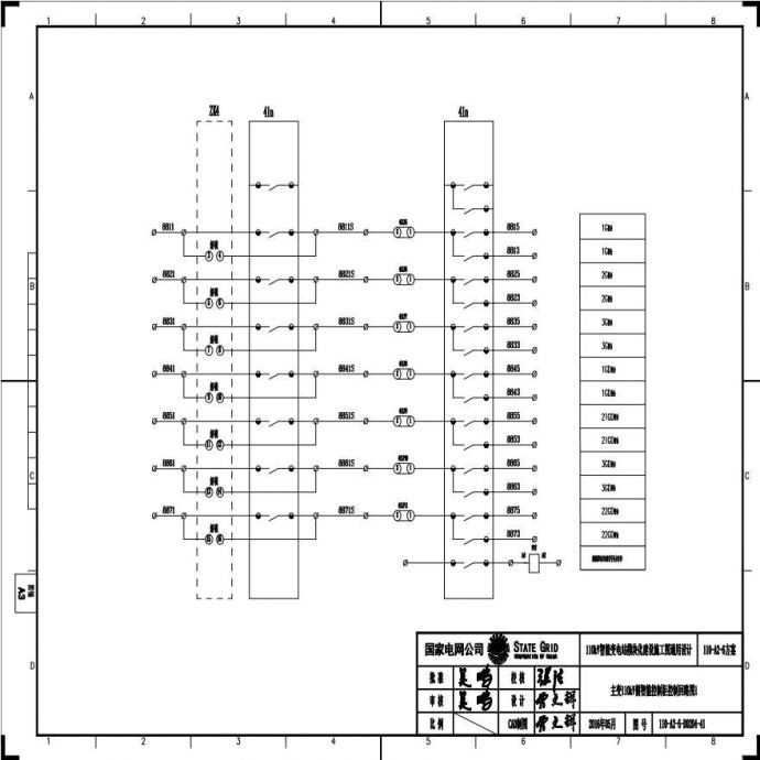 110-A2-6-D0204-41 主变压器110kV侧智能控制柜控制回路图1.pdf_图1