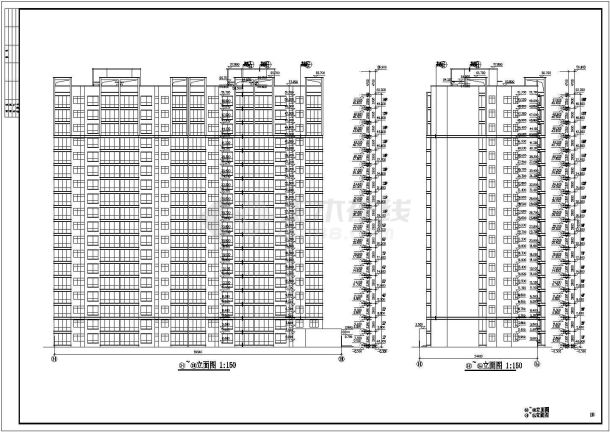 沿海某地区18层住宅楼建筑方案图纸-图一