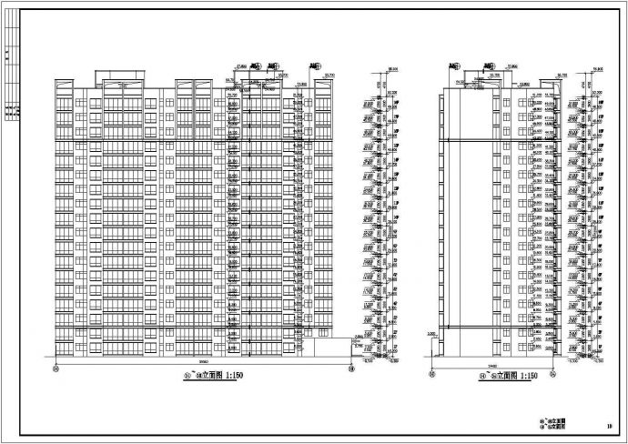 沿海某地区18层住宅楼建筑方案图纸_图1