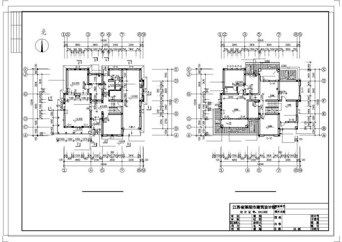 某地详细实用的二层独立别墅建筑施工图_图1