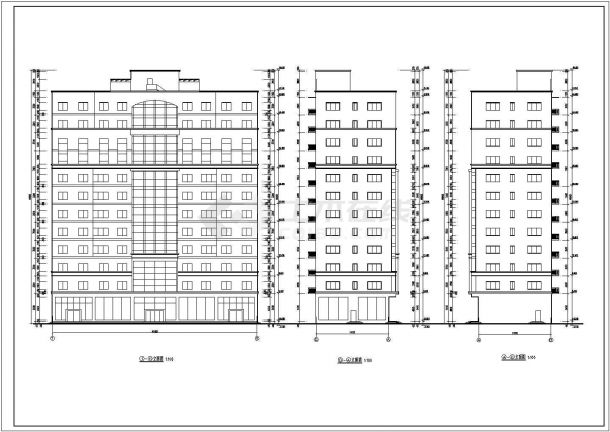 某地区12层综合办公楼建筑设计方案-图一
