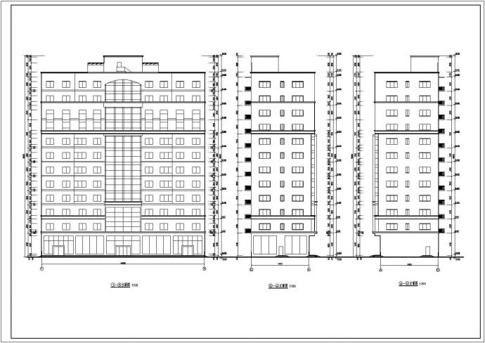 某地区12层综合办公楼建筑设计方案_图1