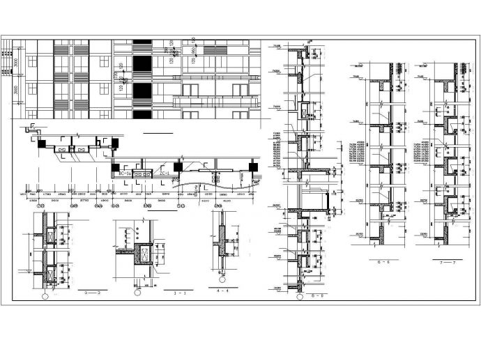 某地高层商住楼建筑施工图（标注详细）_图1