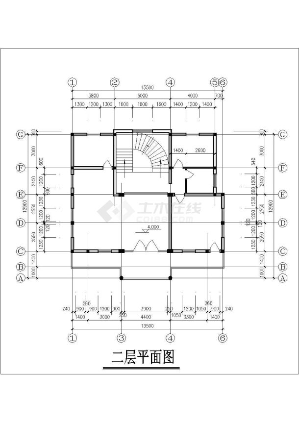 某地小型三层私人别墅建筑设计方案图-图一