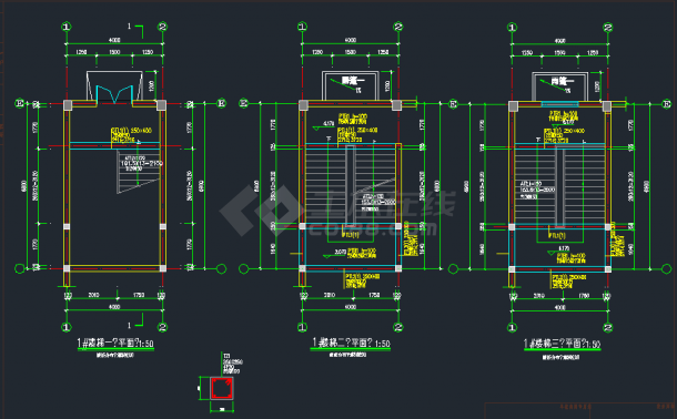 某3层厂房结构施工图（含设计说明）-图一