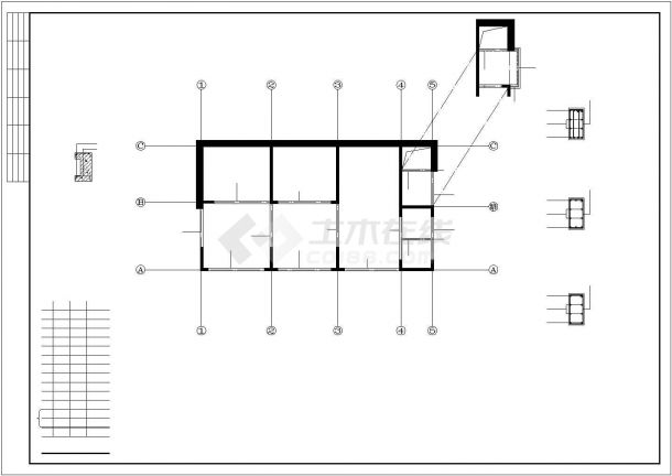 某住宅楼结构设计图纸（共25张）-图二