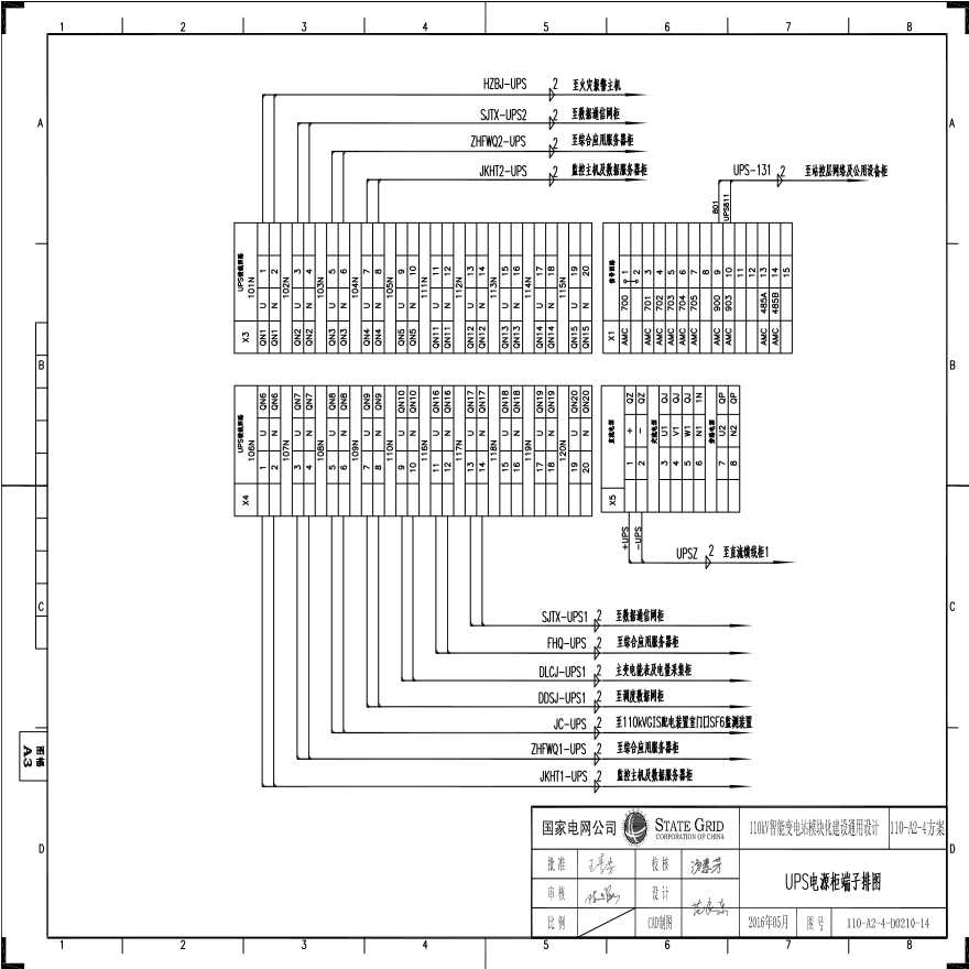 110-A2-4-D0210-14 UPS电源柜端子排图.pdf-图一