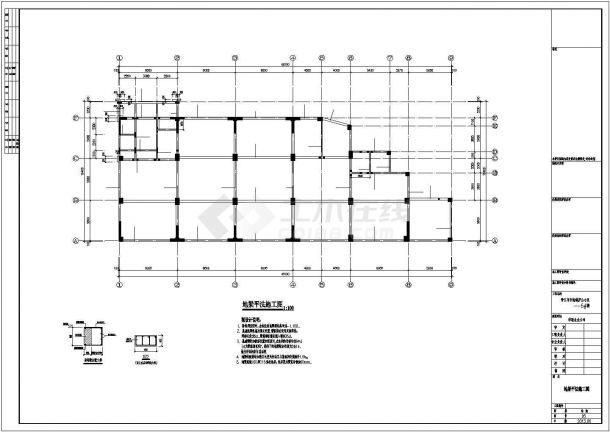 某地12层桩基础框架结构单身公寓结构施工图-图二