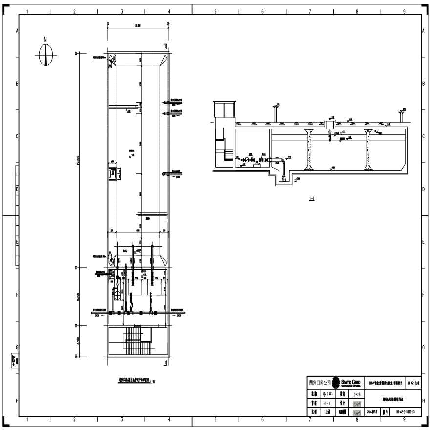 110-A2-3-S0102-13 消防水池及泵房给排水平面图.pdf-图一