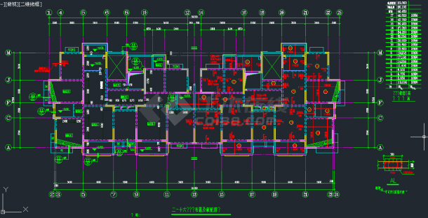 某17层住宅结构设计图（4号楼）-图一
