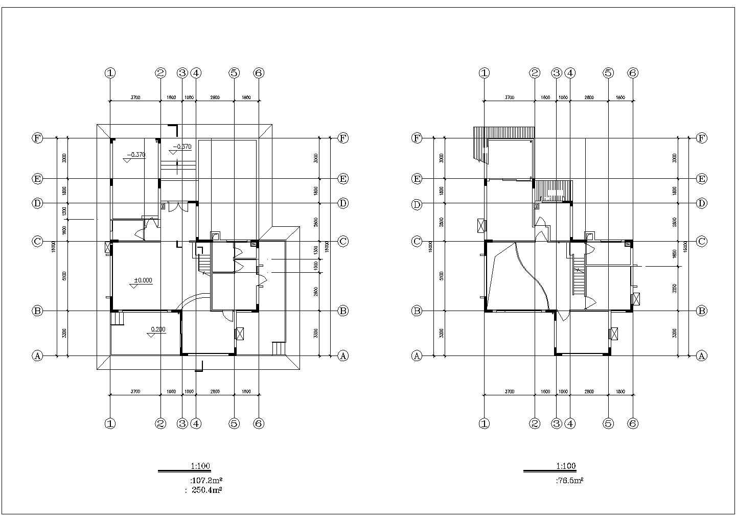 某地小型三层别墅建筑设计方案（共3张）