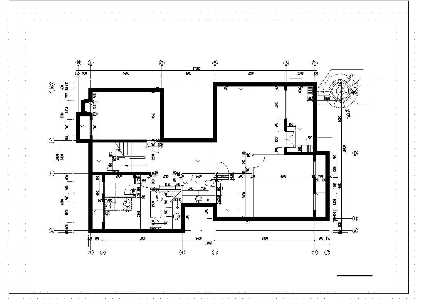 某地小型精致的别墅区建筑设计方案图