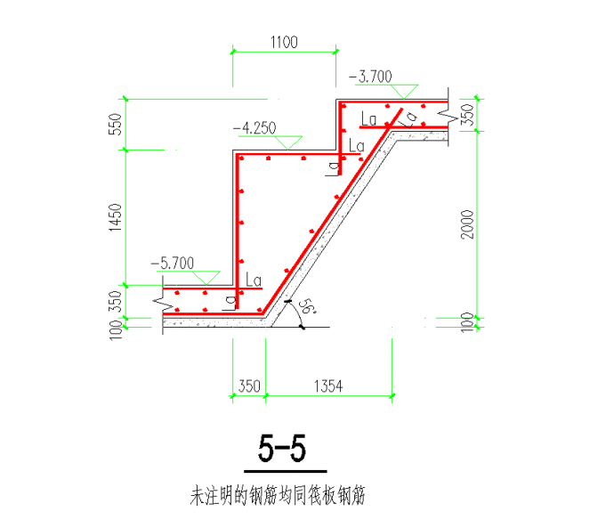 某地筏板基础及地下室外墙详图.CAD图纸_图1