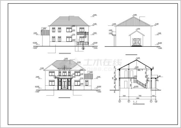经济实惠的二层别墅建筑设计方案图-图二