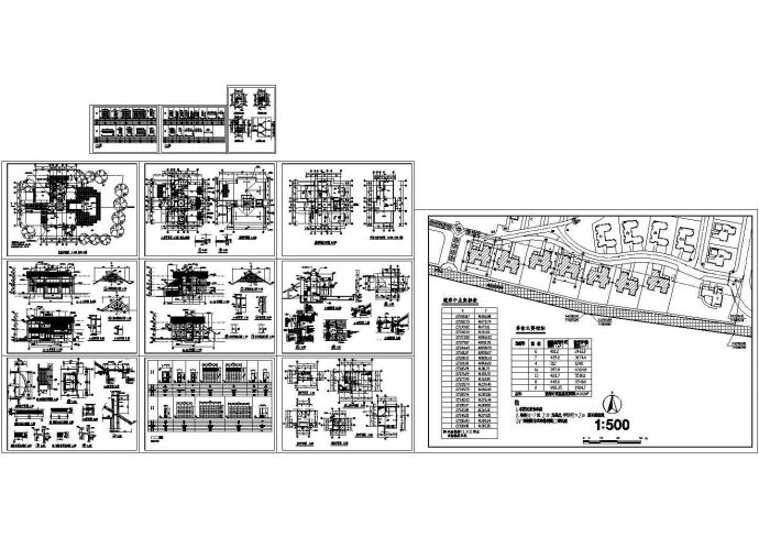 某二层欧式风格别墅CAD图纸设计_图1