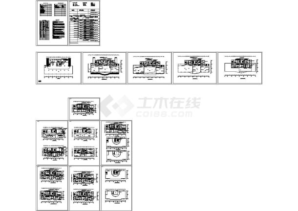 十六层办公楼开放式综合布线系统CAD图纸，共18张图纸-图一