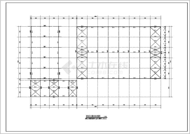 某4S店钢结构设计图（共11张）-图二