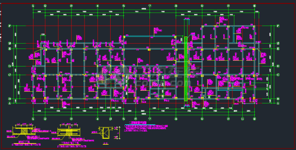 某调度综合楼结构设计图（共25张）-图二