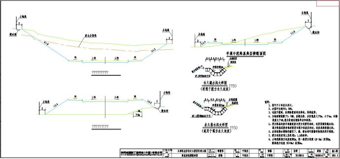 某地路基典型横断面图CAD图纸_图1
