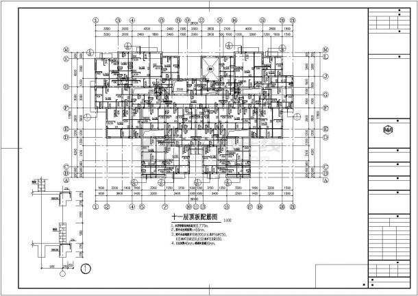 某住宅楼结构设计图纸（共22张）-图一