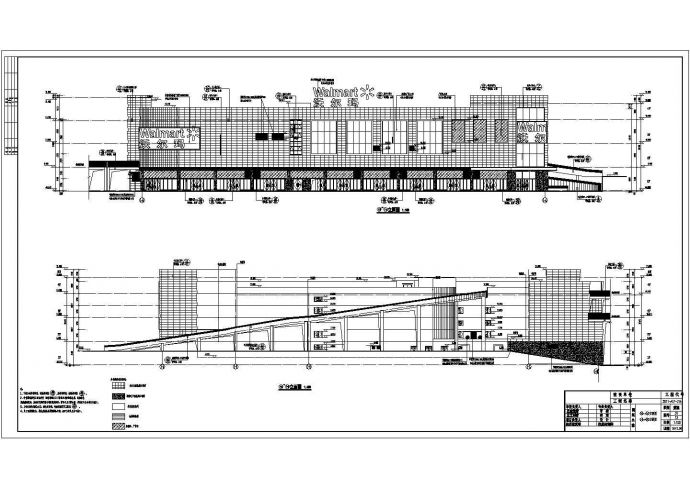 某地区四层带屋顶大型停车场商场建筑设计方案图_图1