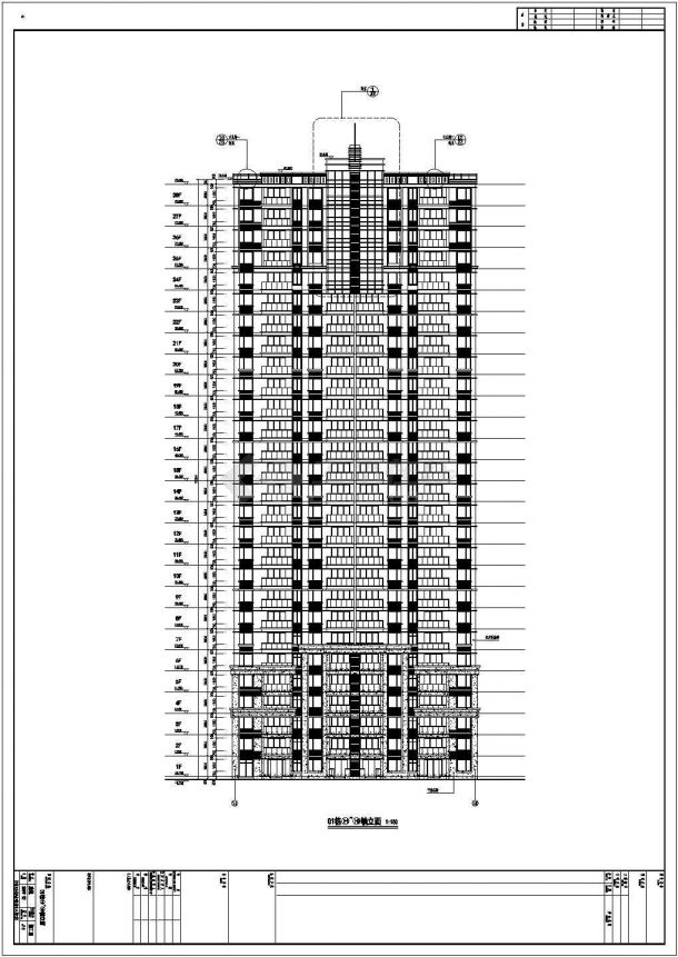 南京某28层住宅楼建筑设计施工图纸-图一