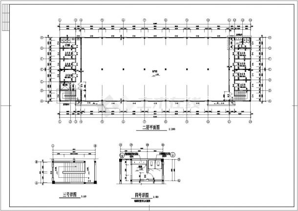 某框架混凝土厂房结构设计图（含设计说明）-图二