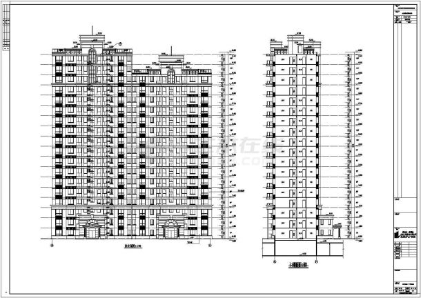 南京某18层住宅楼建筑设计施工图纸-图一