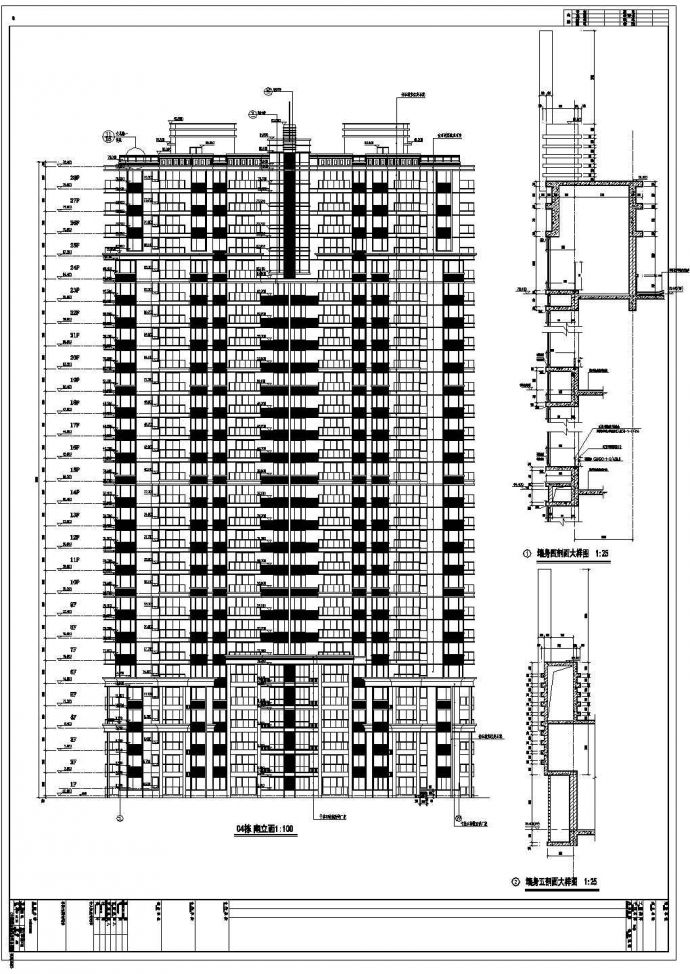 南京某28层住宅楼建筑设计施工图_图1