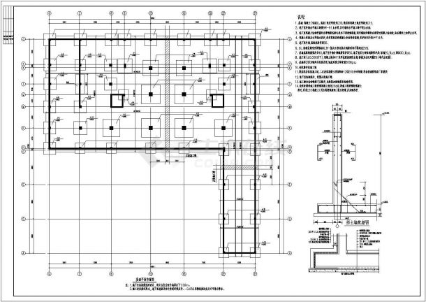 某12层商住楼结构设计图（标注详细）-图一