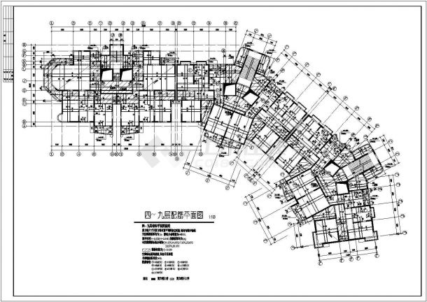 某18层住宅结构施工图（标注详细）-图二