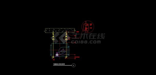 吊装箱体离心式风机安装详图2-图一