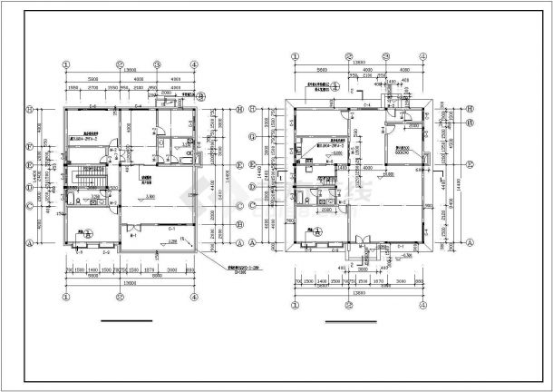 比较小巧简单的小型别墅建筑施工图-图一