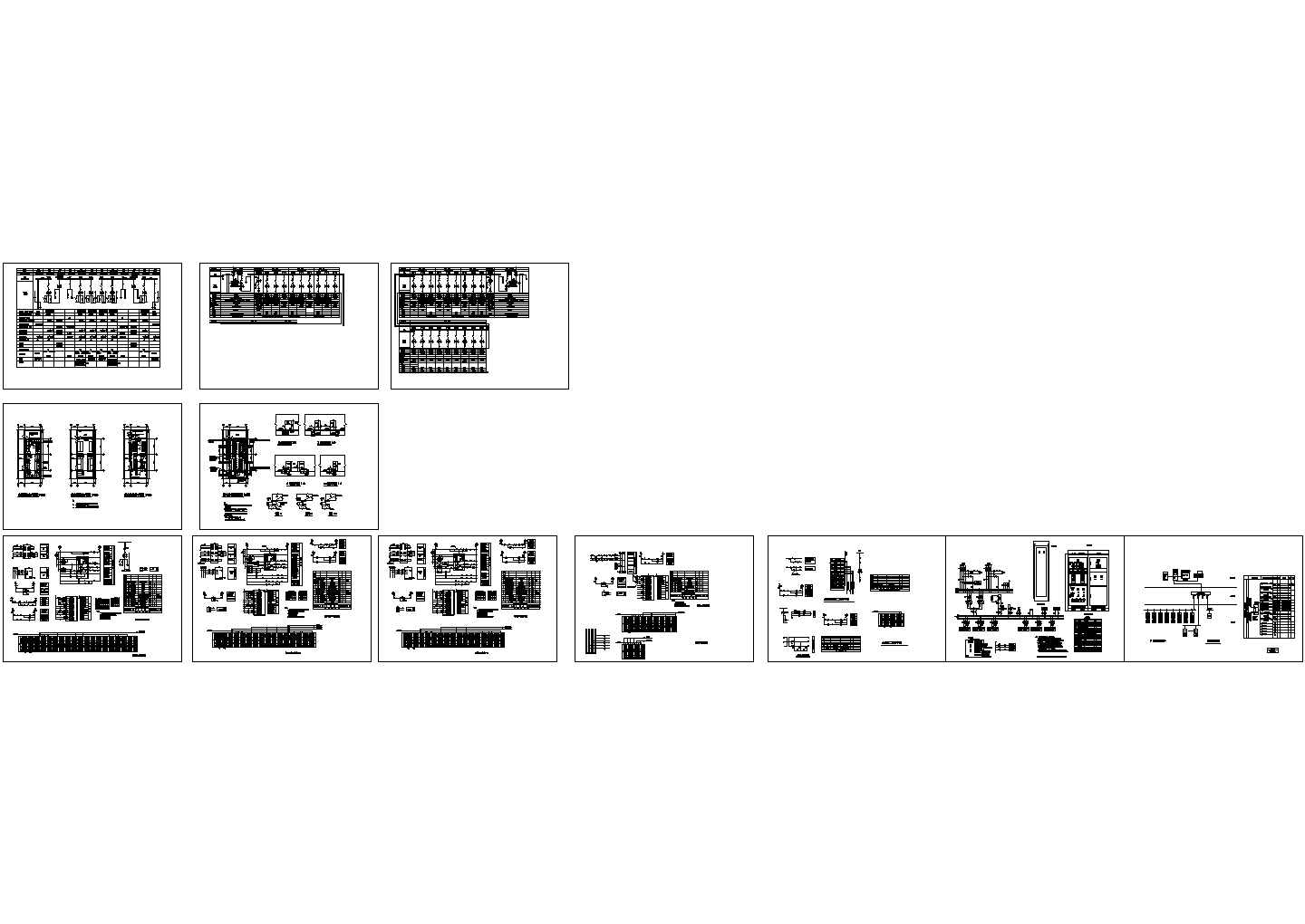 10KV变电站电气设计CAD图（12张）