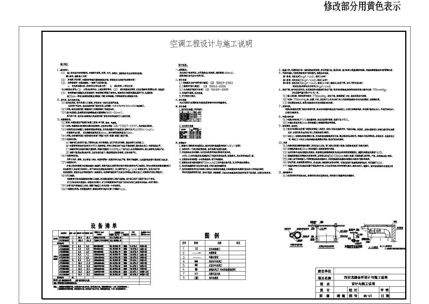 VRV空调系统设计施工说明及部分大样