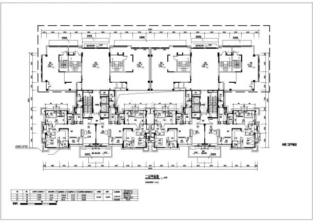 华润24城4期32层住宅楼户型设计平面图-图二