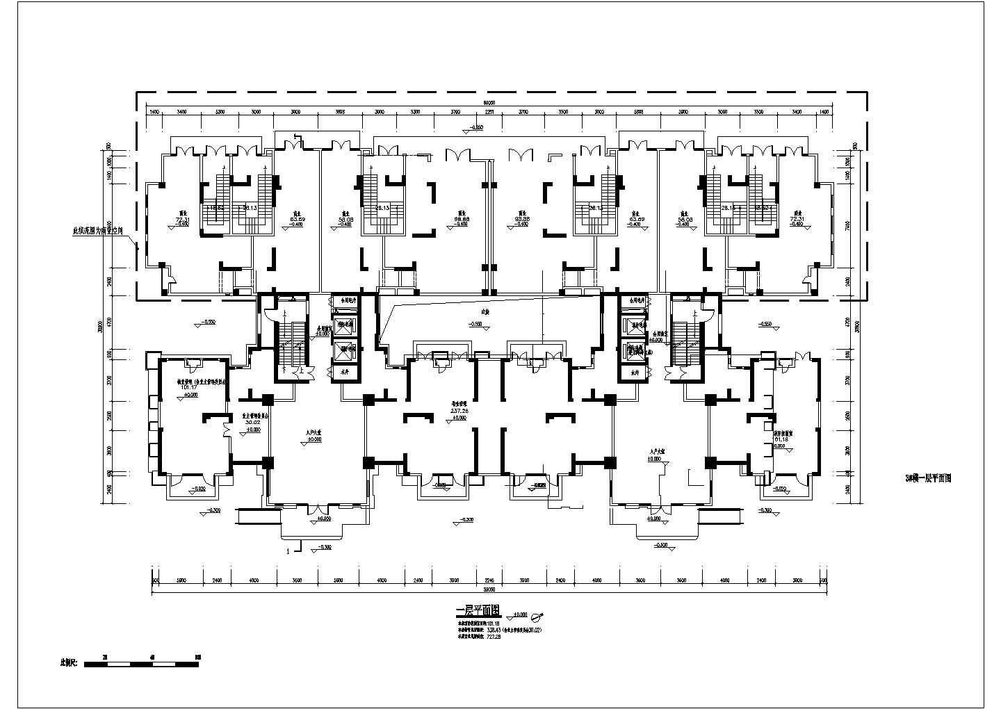 华润24城4期32层住宅楼户型设计平面图