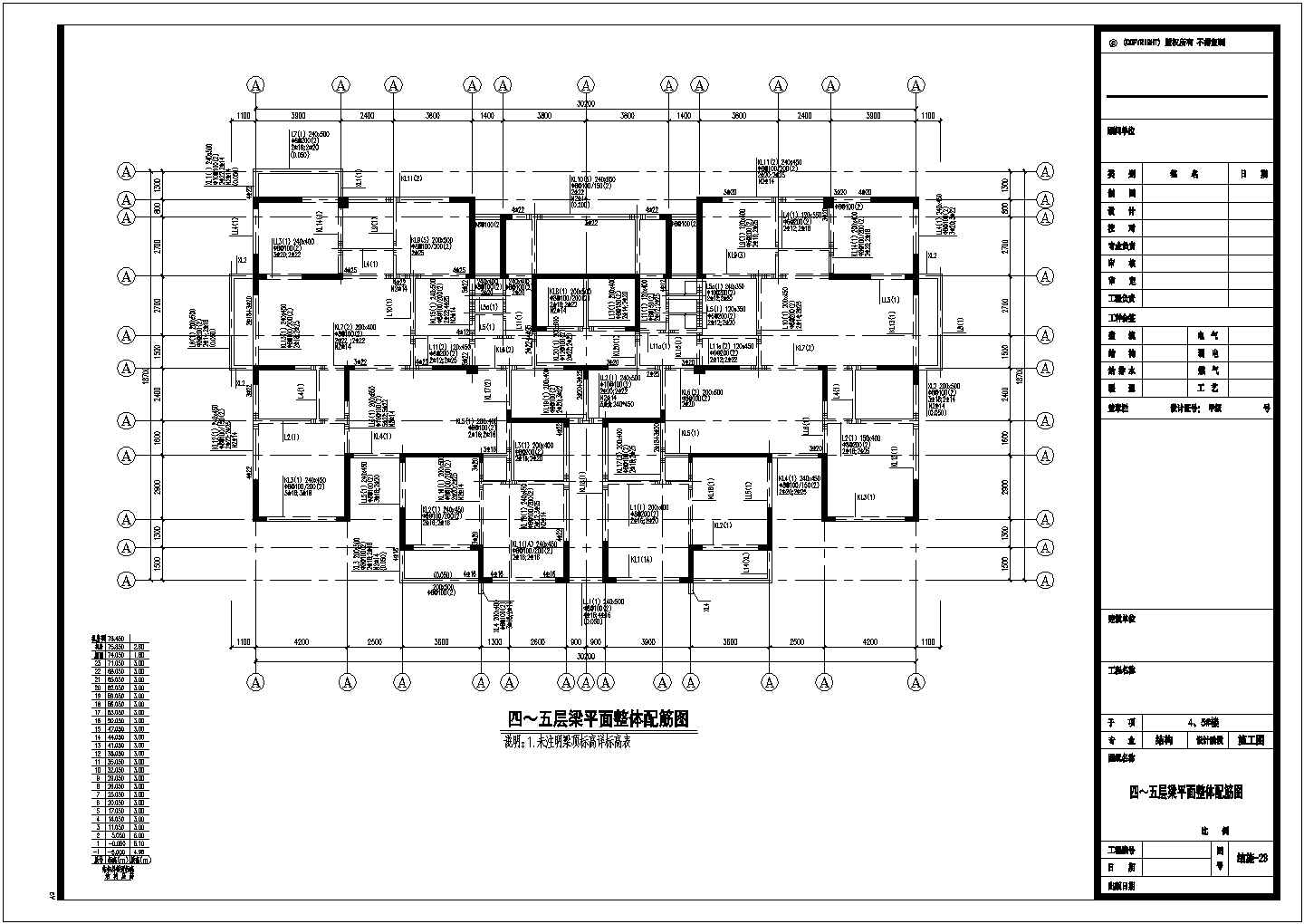 某双塔转换层结构设计图 