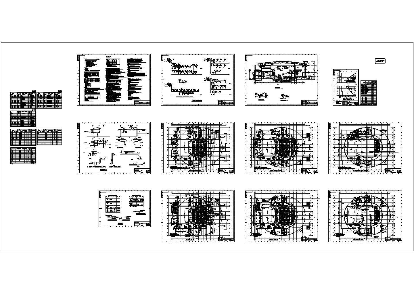 [国外]某影剧院空调设计CAD施工图（含设计说明）