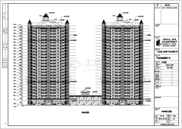 某小区四栋26层商住楼建筑设计方案-图一