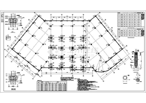某省院24层框架剪力墙结构商住楼结构设计图-图一