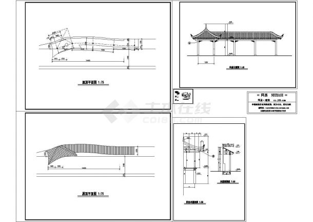 亭廊花架建筑设计方案图-图一