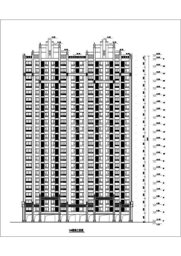 南方某地区22层住宅楼建筑设计方案-图一