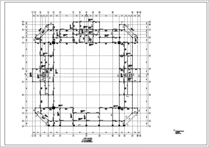 某风雨操场三层框架结构设计图_图1